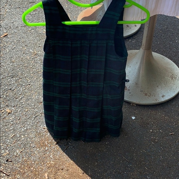 💚🖤BLACK-WATCH PLAID DROP WAIST JUMPER💚🖤 - Picture 2 of 5